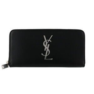 Saint Laurent Black Long Wallet PARIS